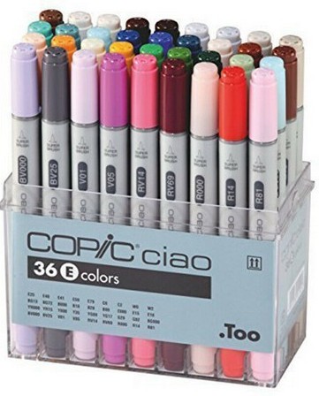 מארז 36 טושי קופיק - Copic Ciao - 36 E colors