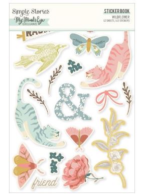 ספר מדבקות - Simple Stories Sticker Book - Wildflower