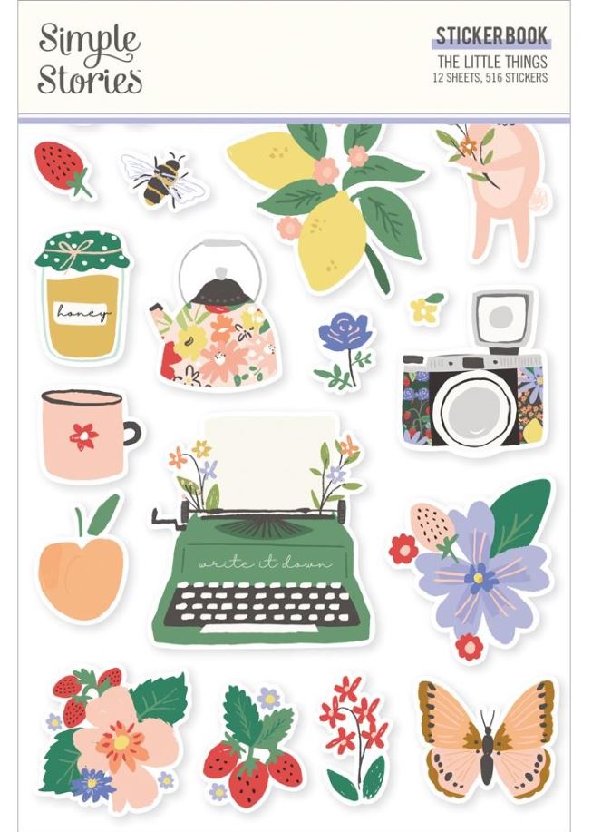ספר מדבקות - Simple Stories Sticker Book - The Little Things