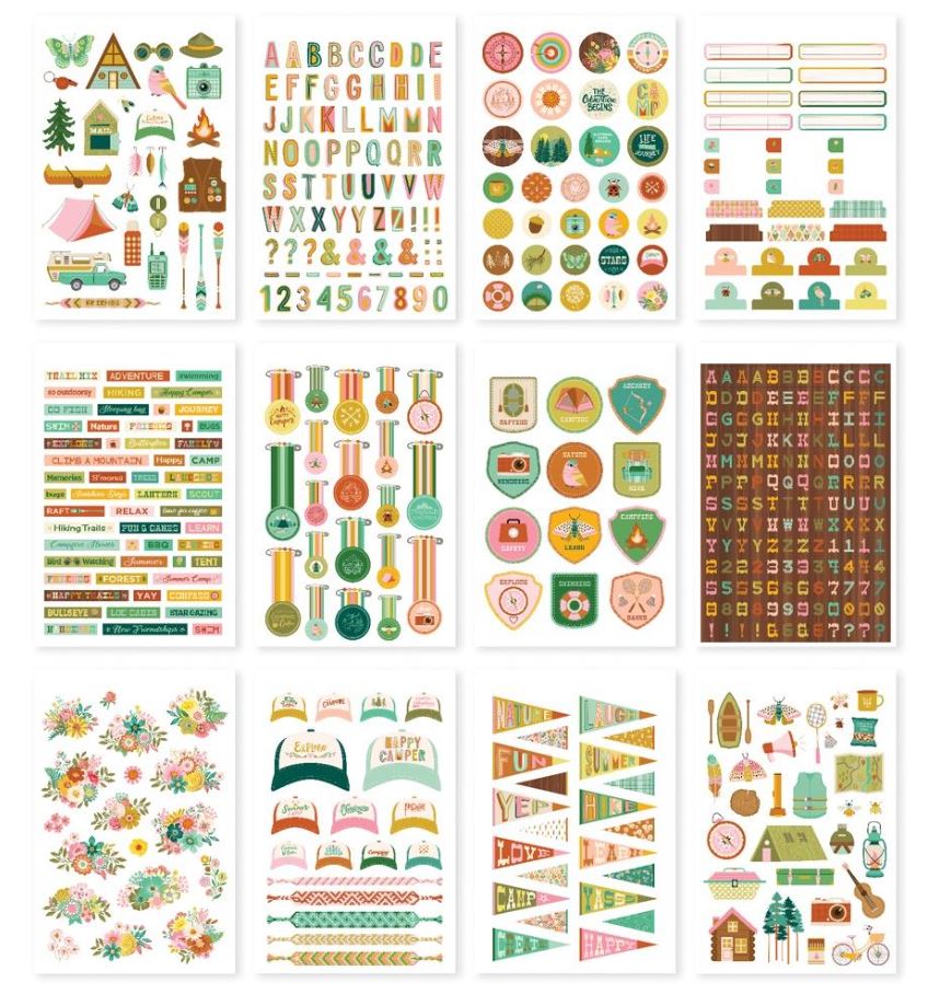 ספר מדבקות - Simple Stories Sticker Book - Trail Mix
