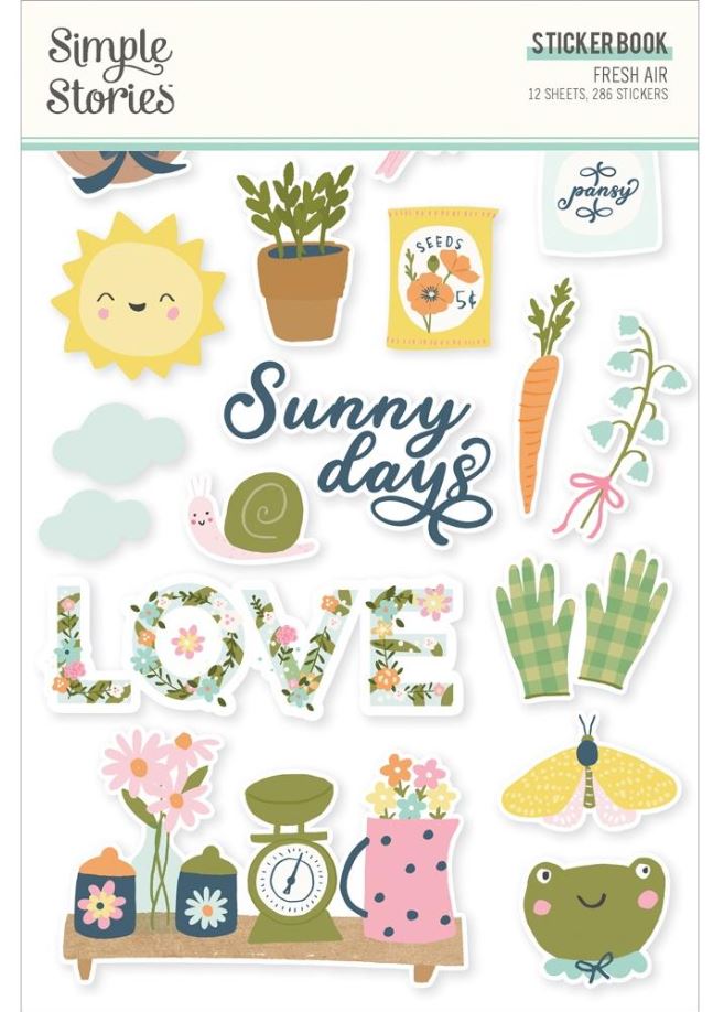 ספר מדבקות - Simple Stories Sticker Book - Fresh Air