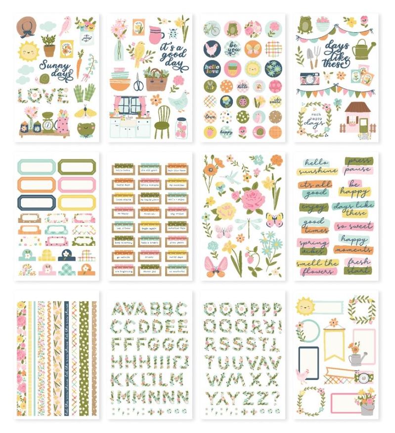 ספר מדבקות - Simple Stories Sticker Book - Fresh Air
