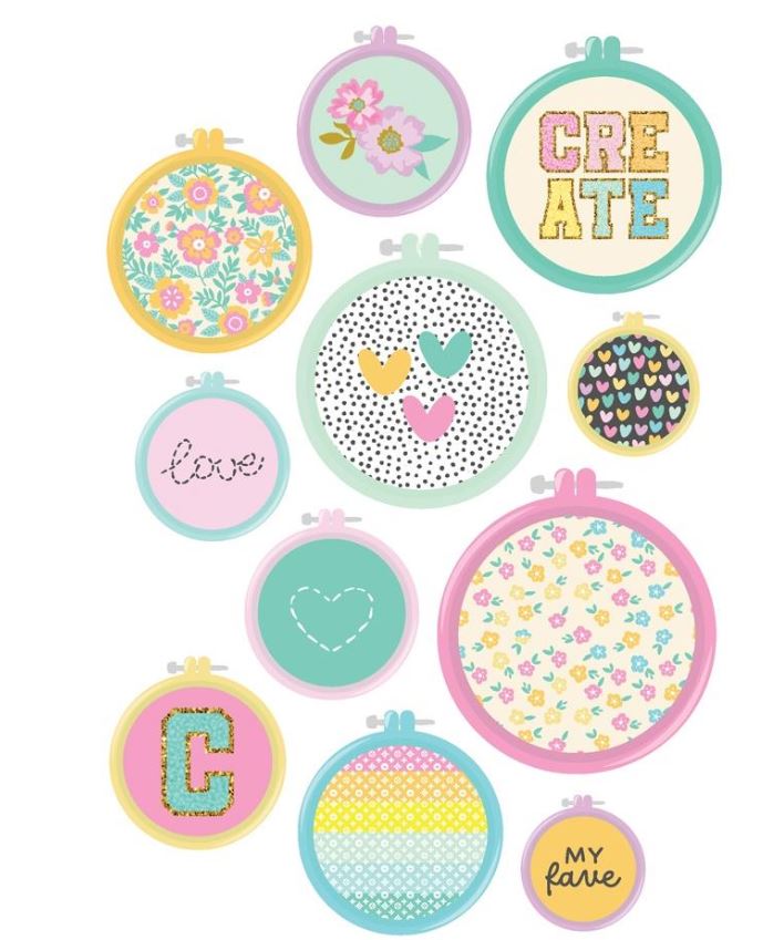 ספר מדבקות - Simple Stories Sticker Book 12/Sheets - Crafty Things
