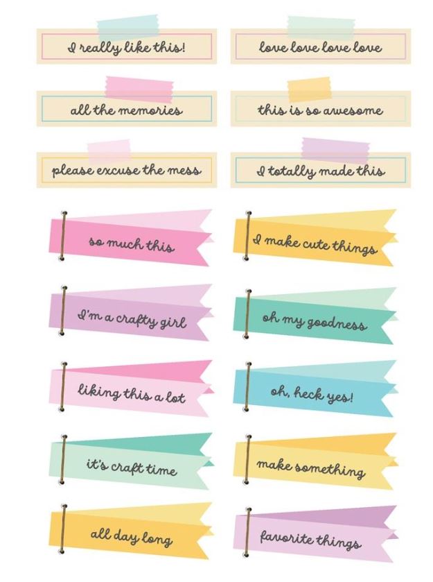 ספר מדבקות - Simple Stories Sticker Book 12/Sheets - Crafty Things