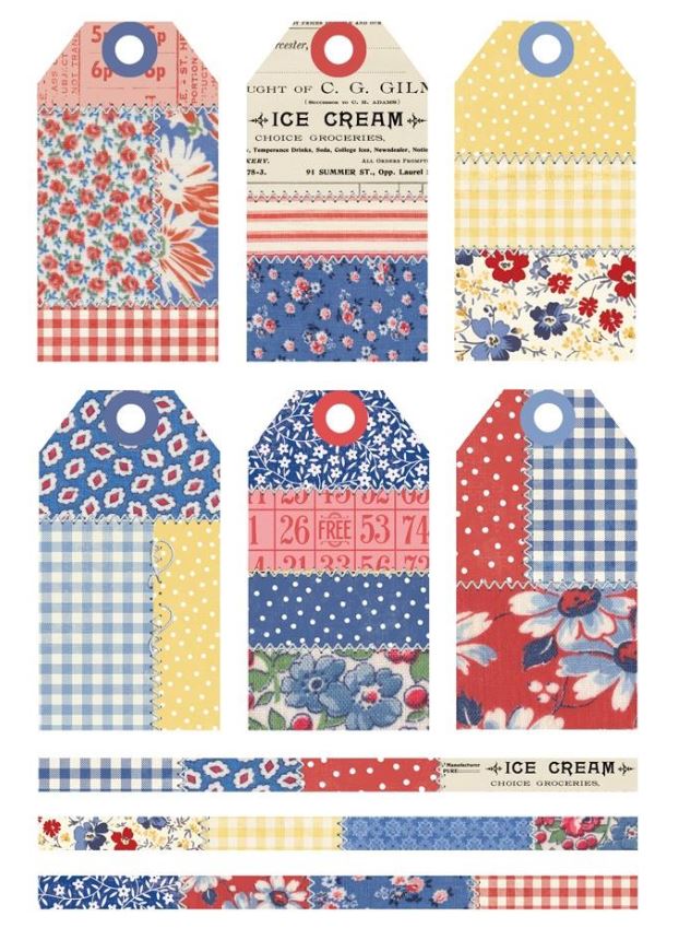 ספר מדבקות - Simple Stories Sticker Book 12/Sheets - Simple Vintage Linen Market