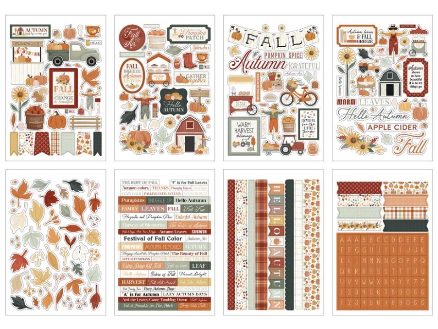 ספר מדבקות - Carta Bella Sticker Book - It's Autumn