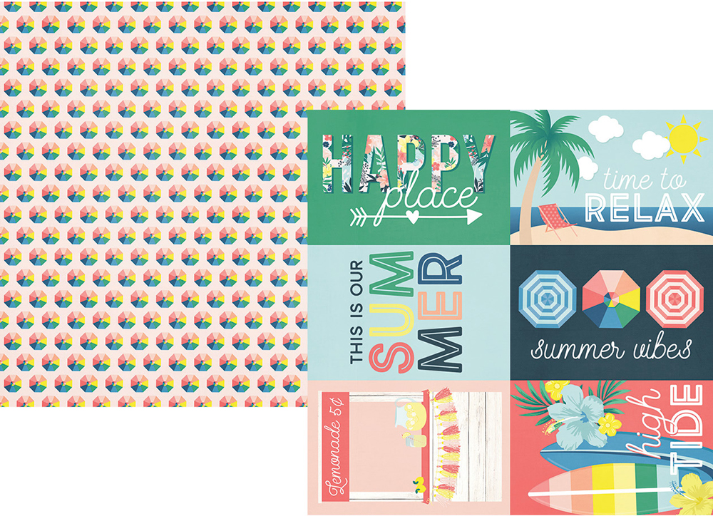 דף קארדסטוק 23 Sunshine and Blue Skies - 4x6 Elements