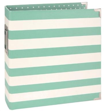 אלבום 6"*8" - 6x8 SN@P! Designer Binder - Turquoise Stripe