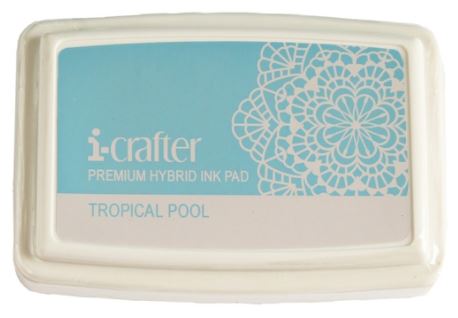 דיו היברידי - תכלת - I-Crafter Hybrid Ink Pad - Tropical Pool