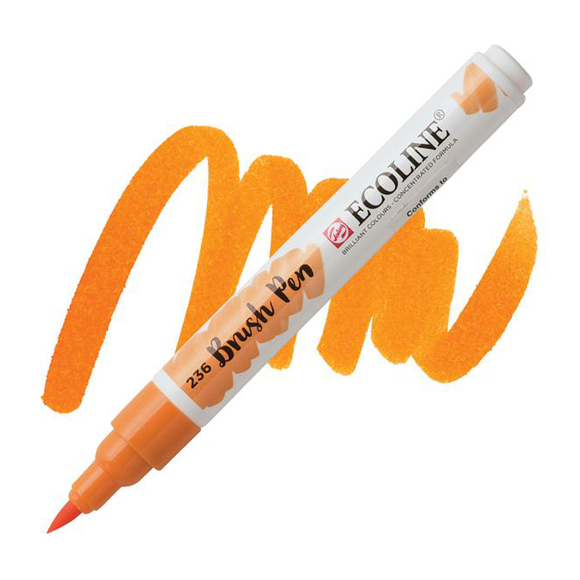 טוש - Ecoline Brushpen 236 light orange