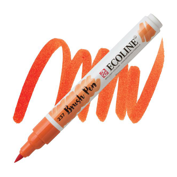 טוש - Ecoline Brushpen 237 deep orange