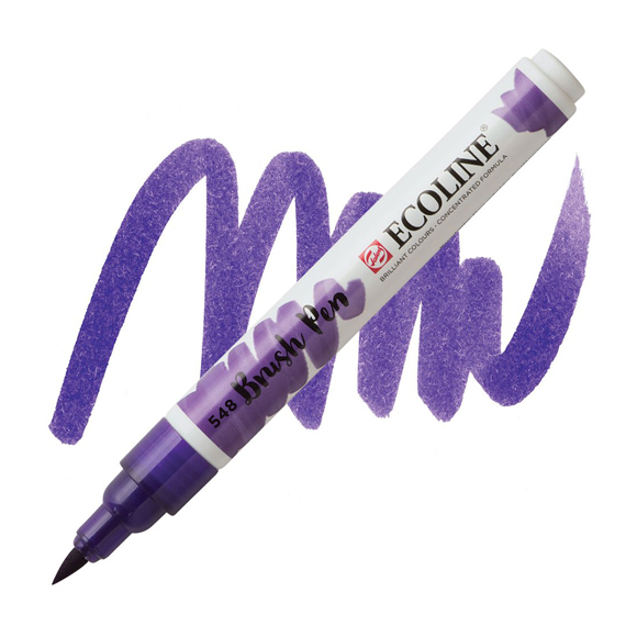 טוש - Ecoline Brushpen 548 blue violet