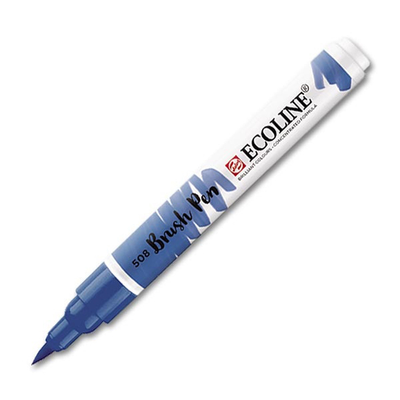 טוש - Ecoline Brushpen 508 prussian blue