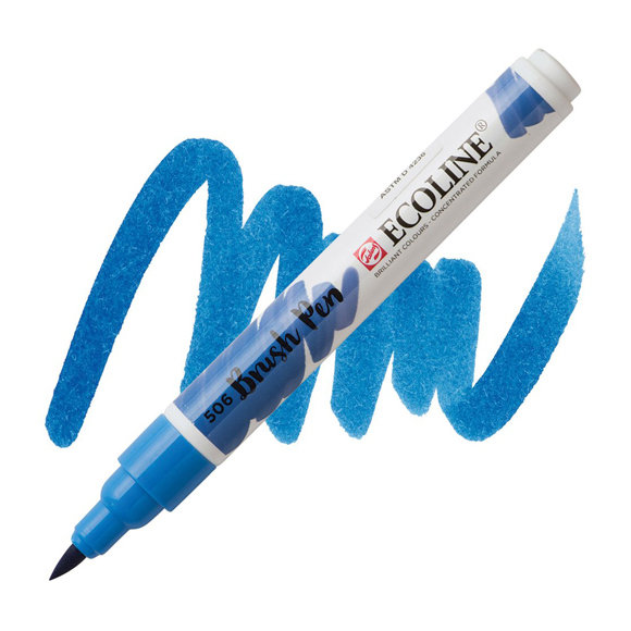 טוש - Ecoline Brushpen 506 ultramarine deep