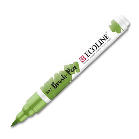 טוש - Ecoline Brushpen 657 bronze green