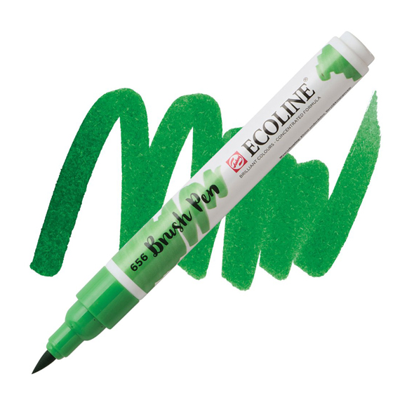 טוש - Ecoline Brushpen 656 forest green