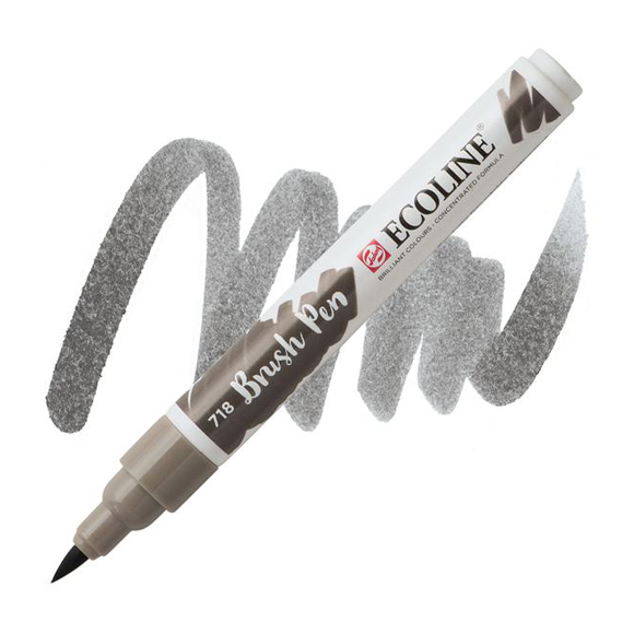 טוש - Ecoline Brushpen 718 warm grey