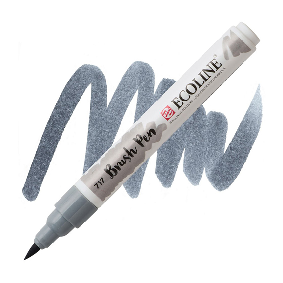 טוש - Ecoline Brushpen 717 cold grey