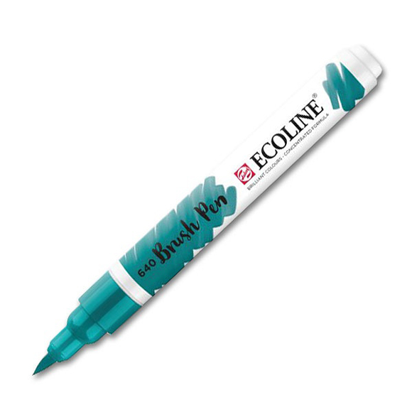 טוש - Ecoline Brushpen 640 bluish green