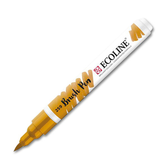 טוש - Ecoline Brushpen 259 sand yellow