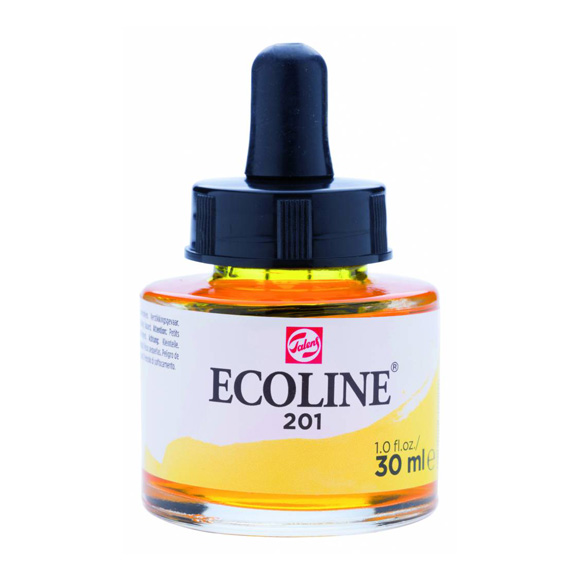 דיו נוזלי - Ecoline Ink 201 Light Yellow