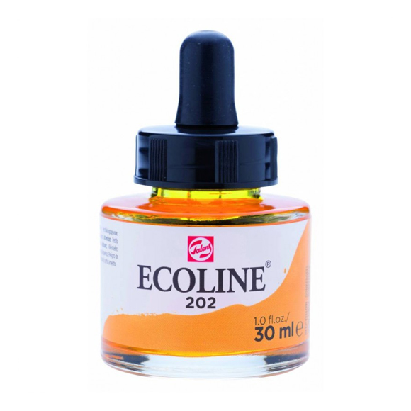 דיו נוזלי - Ecoline Ink 202 Deep Yellow