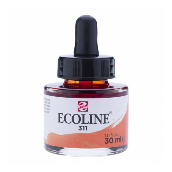 דיו נוזלי - Ecoline Ink 311 Vermilion