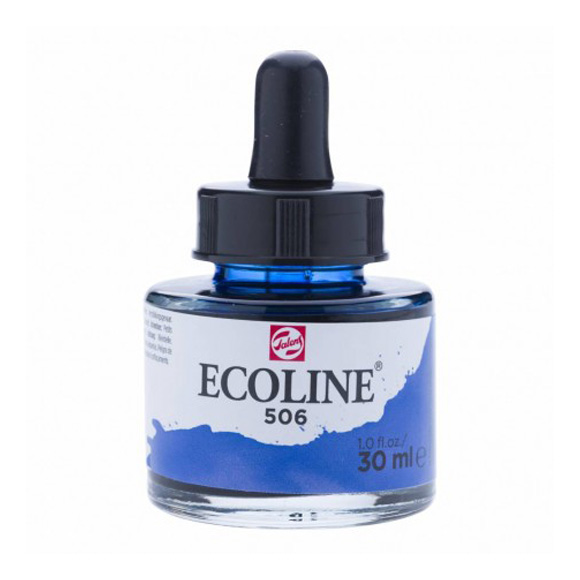 דיו נוזלי - Ecoline Ink 506 Ultramarine Deep