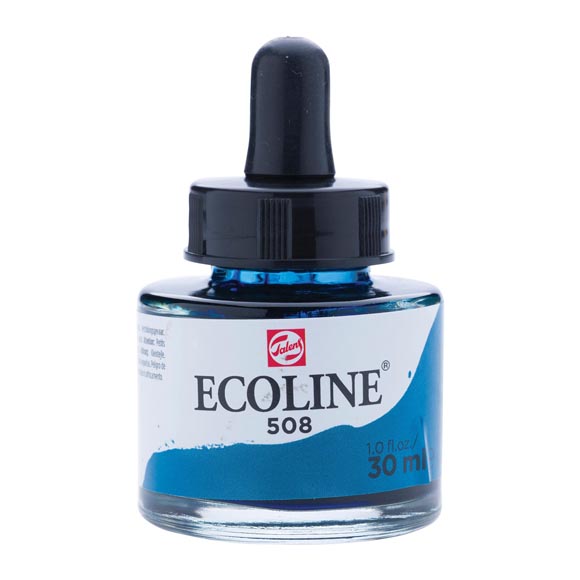 דיו נוזלי - Ecoline Ink 508 Prussian Blue