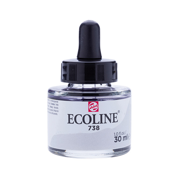 דיו נוזלי - Ecoline Ink 738 Cold Gray Light