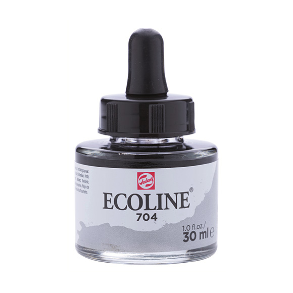 דיו נוזלי - Ecoline Ink 704 Grey