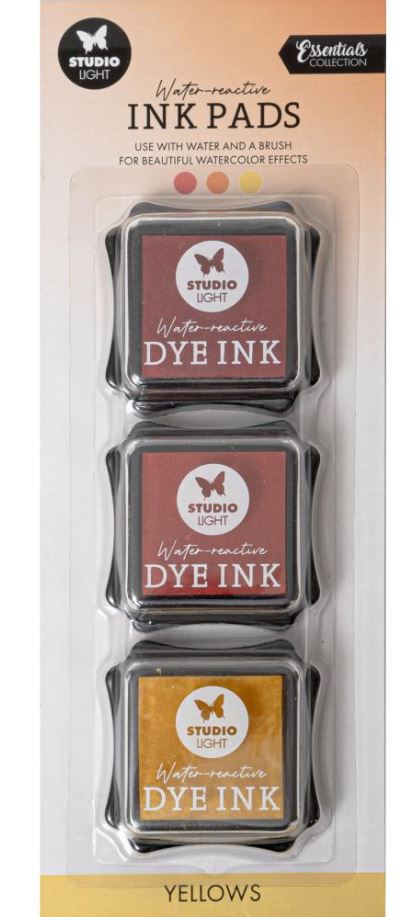 סט דיו - Studio Light Water-Reactive Ink Pads - Yellows