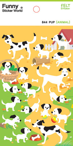מדבקות לבד Funny Sticker World - Pup
