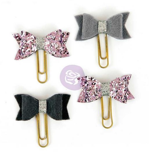 My Prima Planner Clips - Silver Violet