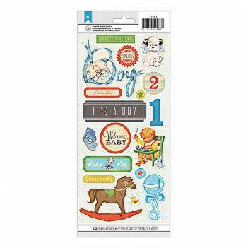 Accents &amp; Phrases Stickers - Baby Boy