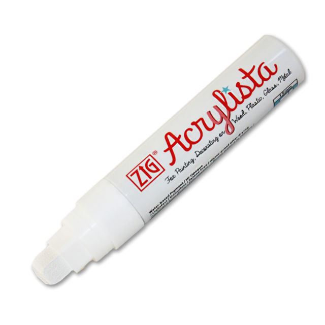 Zig Acrylista 15 mm - 000 Arctic White