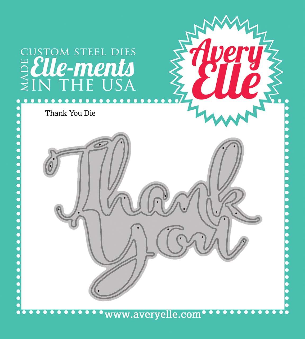 תבנית חיתוך - Die: Thank You Elle-ments