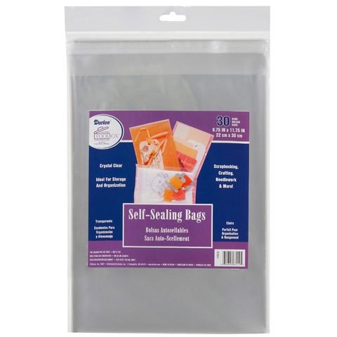 שקיות ניילון שקופות לאחסון דפים - Self - Sealing Bags