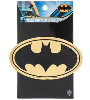 מדבקת מתכת סמל באטמן - BATMAN Metal Sticker