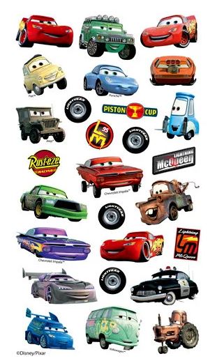 מדבקות - Disney CARS Stickers