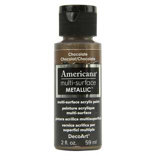 Americana Multi-Surface Metallic Paint - Chocolate