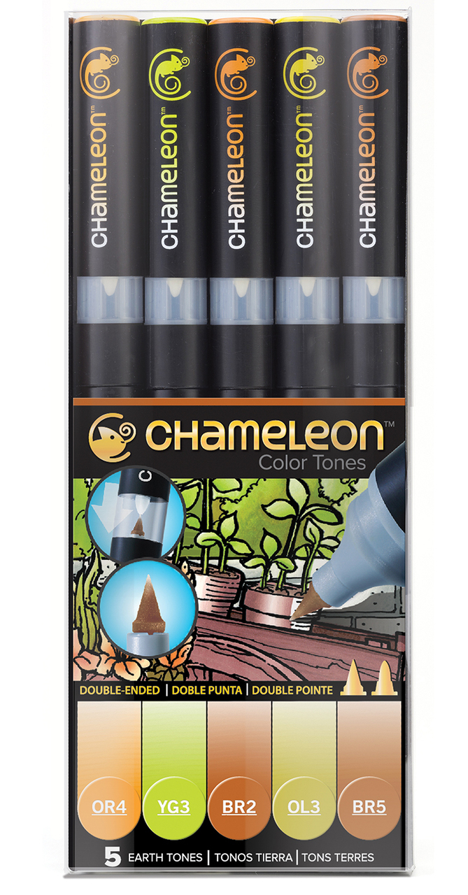 Chameleon Color Tones - 5 Pen Earth Tones Set