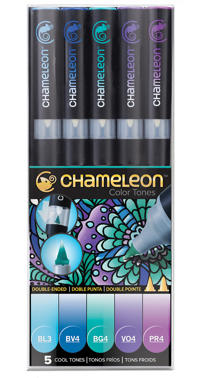 Chameleon Color Tones - 5 Pen Cool Tones Set