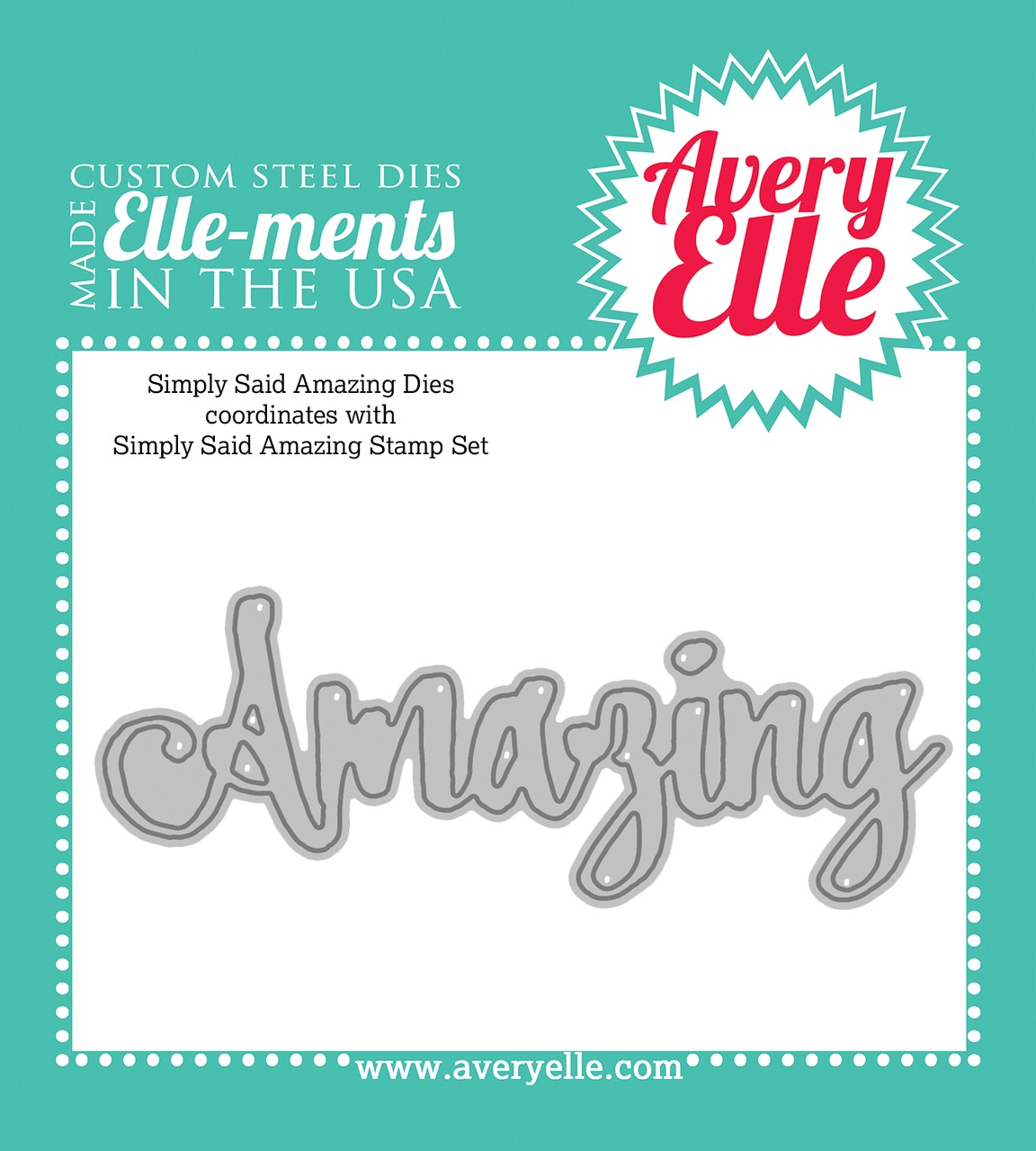 תבנית חיתוך - Die: Simply Said Amazing Elle-ments