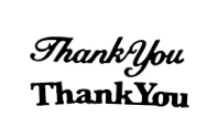 סט תבניות חיתוך - Thank You