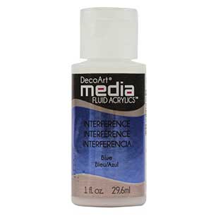 DecoArt Media Fluid Acrylic Paint - Blue Interference