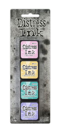 מארז דיו דיסטרס Tim Holtz Distress Mini Ink Pads 4/Pkg - Kit 4