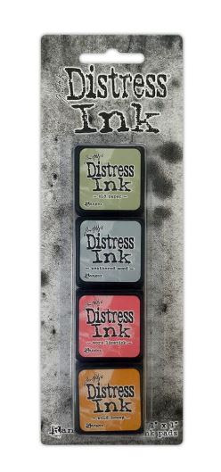 מארז דיו דיסטרס Tim Holtz Distress Mini Ink Pads 4/Pkg - Kit 7