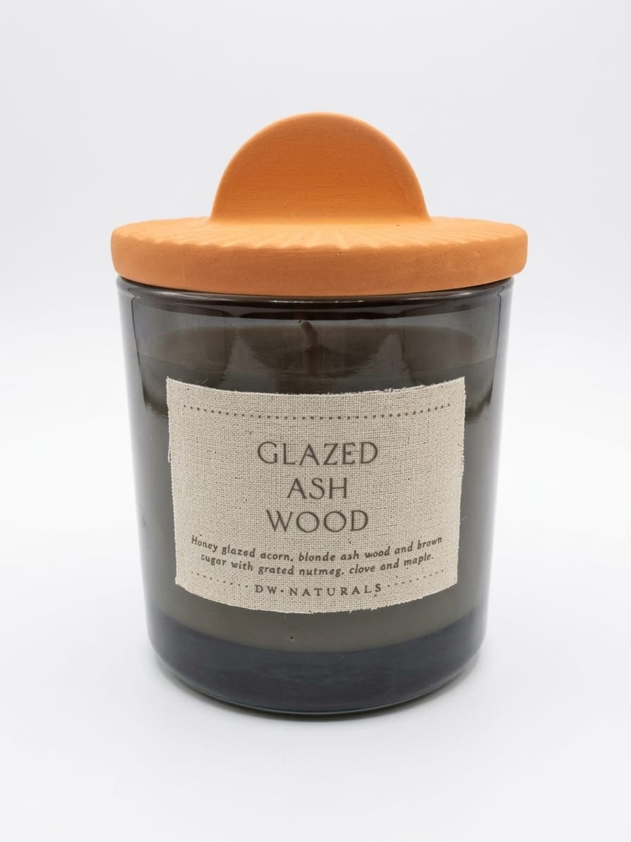 נר ריחני - Glazed Ash Wood