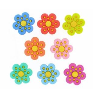 כפתורים - Polka Dots Flowers